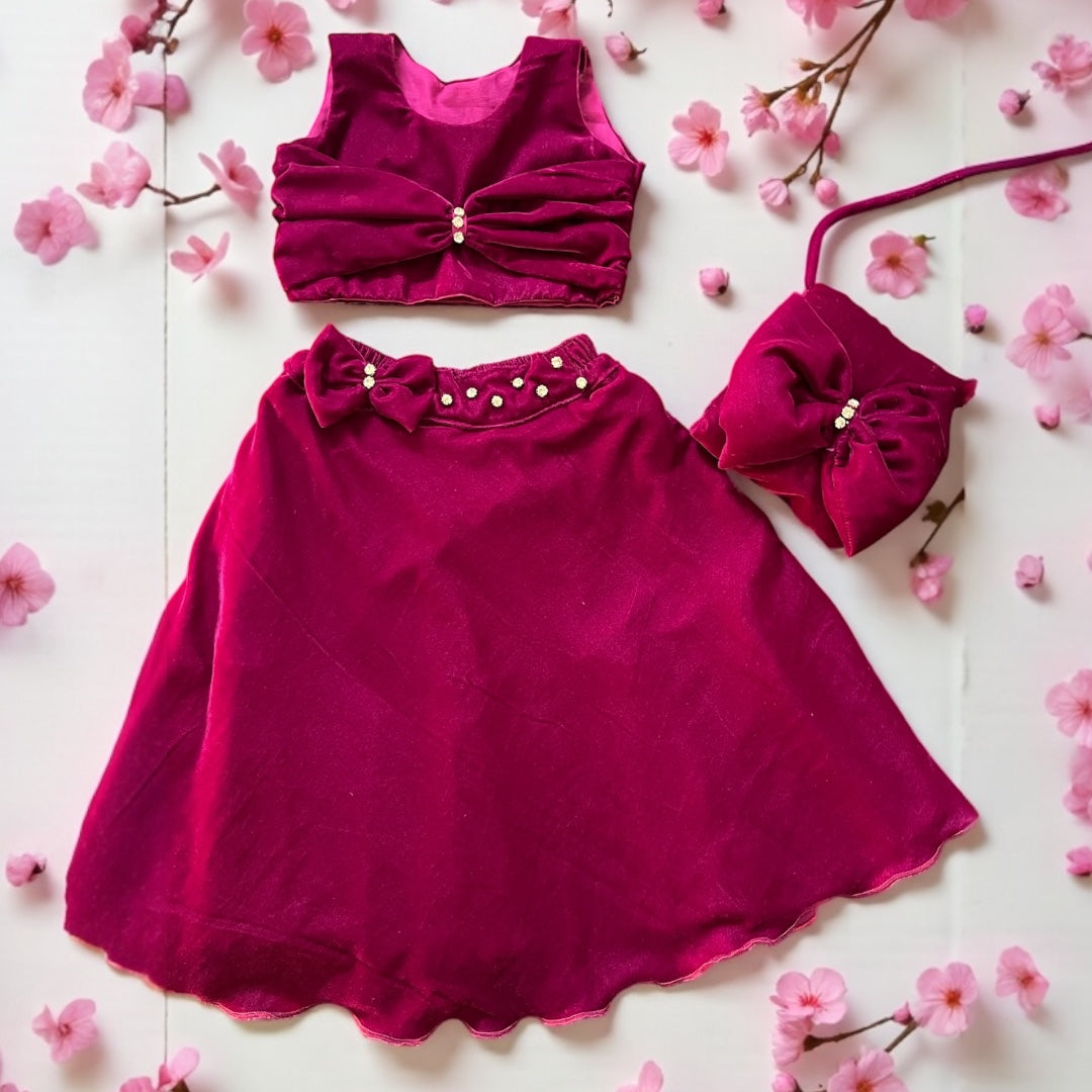 Berry Bloom Velvet Set