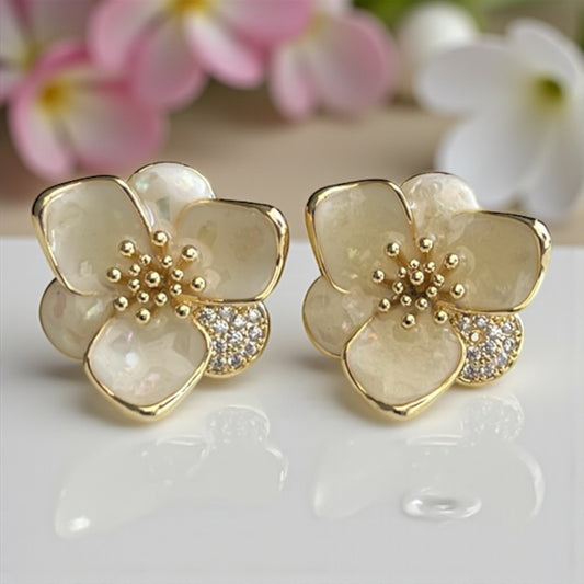 Golden Blossom Studs