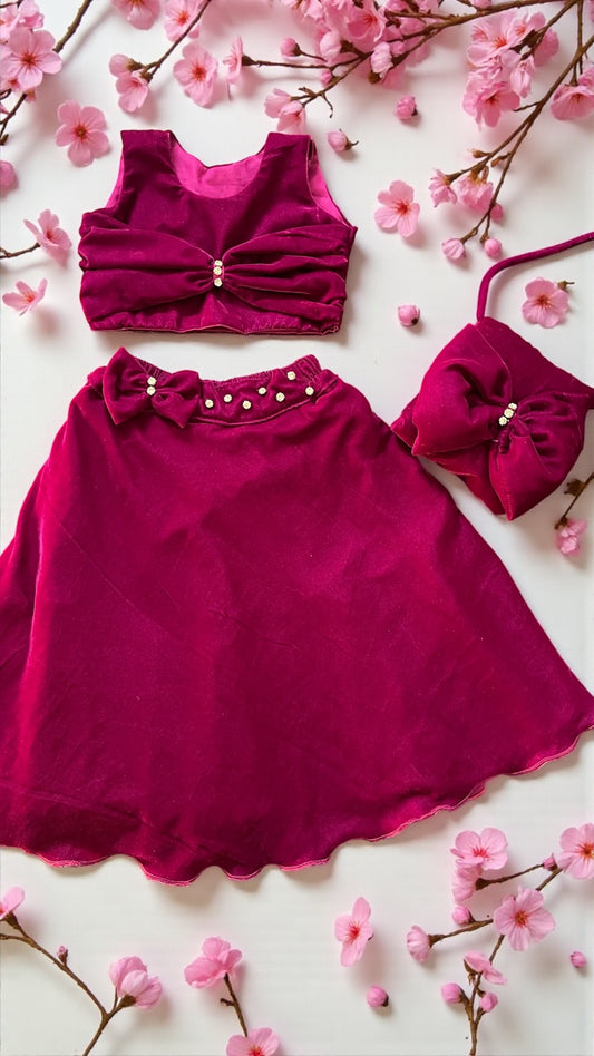 Berry Bloom Velvet Set
