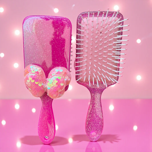 Pink Sparkle Hair Brush