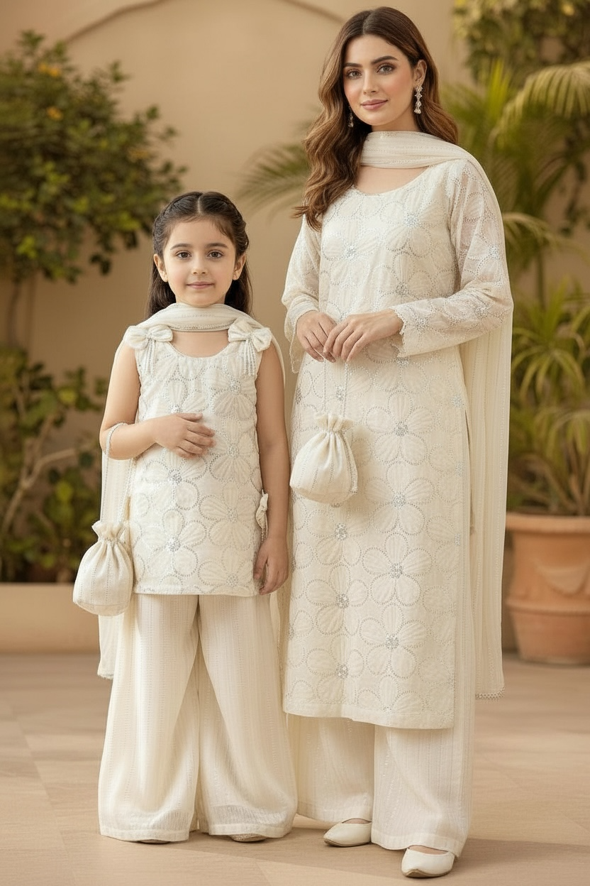 Ivory Pearl Blossom Set