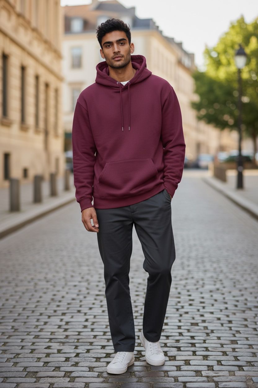Classic Burgundy Hoodie