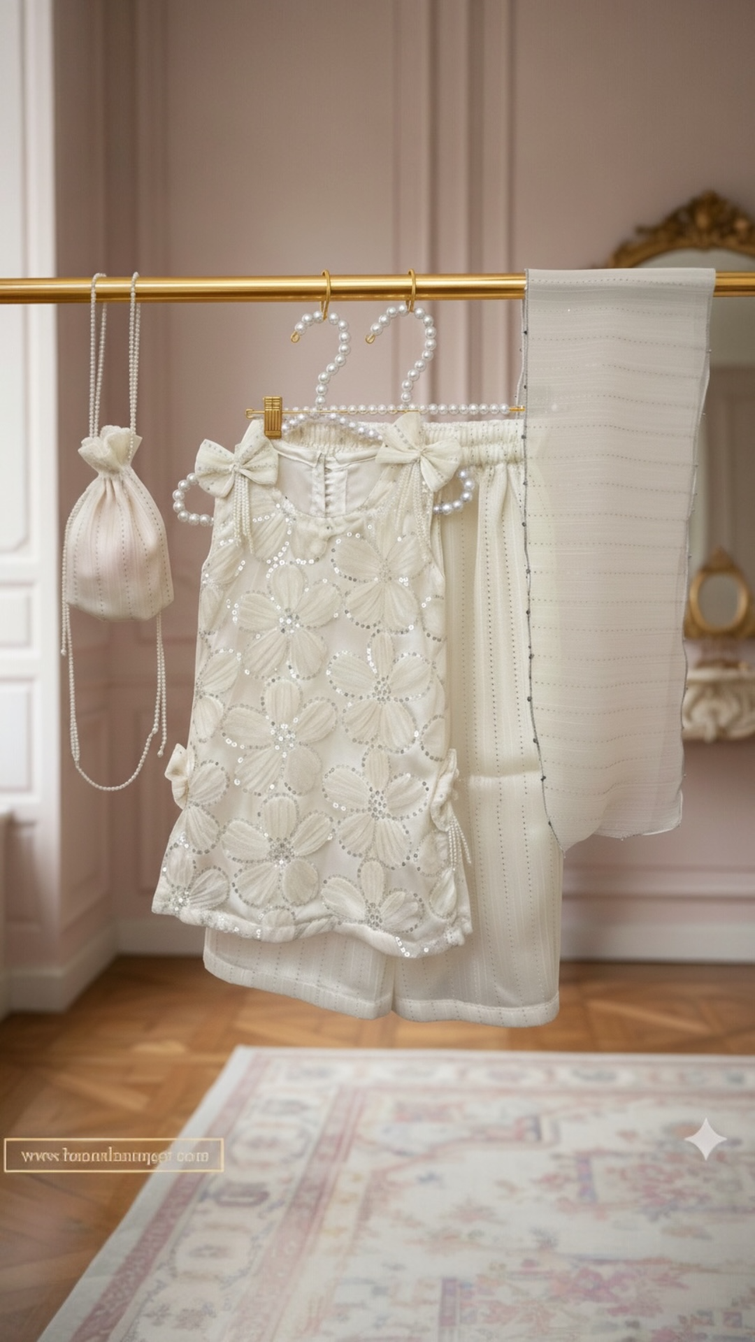 Ivory Pearl Blossom Set