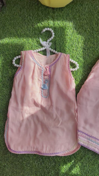 Peach Petal Farshi Set